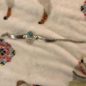 Turquoise Hand of Fatima Bracelet
